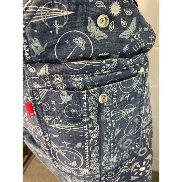 Levis Printed Bandana Chore Utility Pants Urban Outfitters Boho Gorpcore 33x30 - Picture 10 of 14